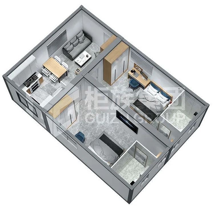 Professional Custom Cheap Price business container Luxury Family Container House Detachable 20ft 40ft Prefab House