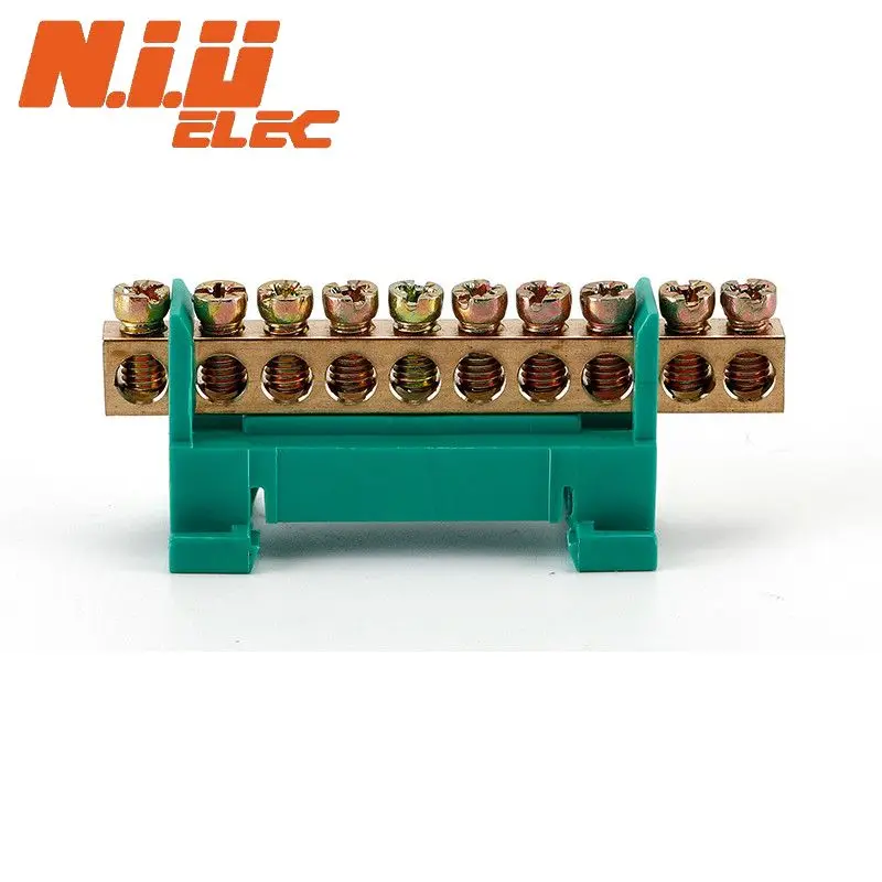 Factory Price Bridge-Shaped 10 P Neutral Terminal Block For Distribution Box
