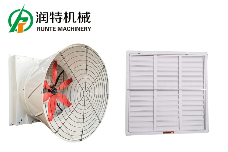 QiluRunte Good Selling 1630 55/54inch Fiberglass Cone Exhaust Fan Poultry Ventilatimng House Exhaust Greenhouse Farming Farm