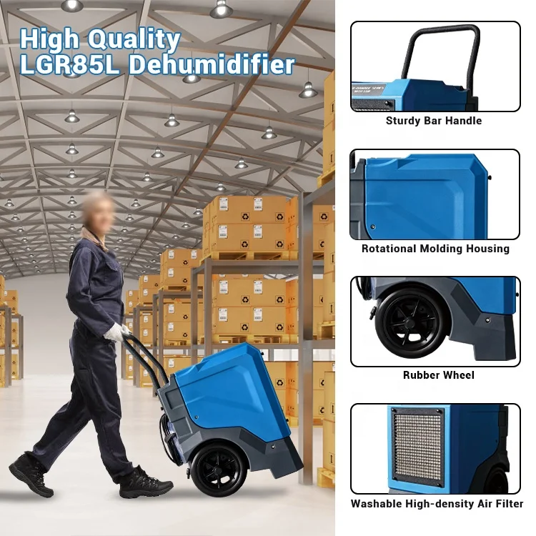 Top Sale LGR Technology 175 Pints Home Crawl Space Flood Restoration Water Dehumidifier