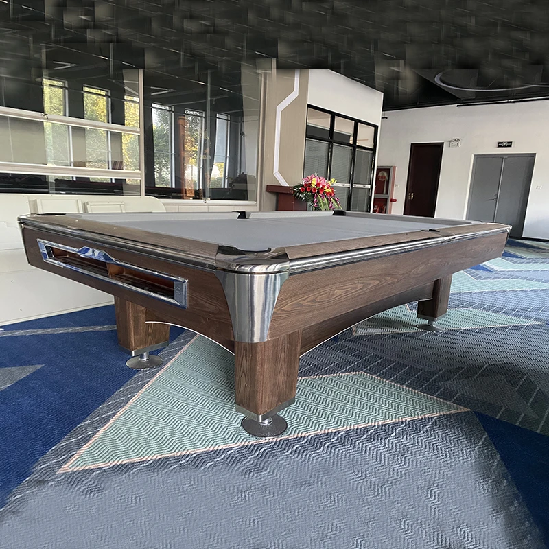 standard size superior solid wood International tournament standard pool Billiard Tables With Mdf Cushion