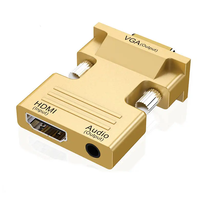 VGA to HDTV Converter HD to VGA 3.5mm Audio Cable 1080P Video Adapter