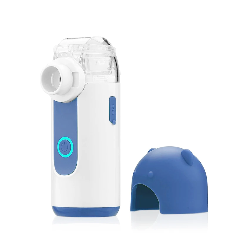 Fitconn Cheap Price Rechargeable Home Travel Use Mini Medical Grade Ultrasonic Mesh Nebulizer with Automatic Cleaning