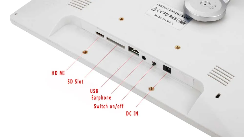 12.1 Inch Lithium Battery Powered Digital Picture Photo Frame Video Player