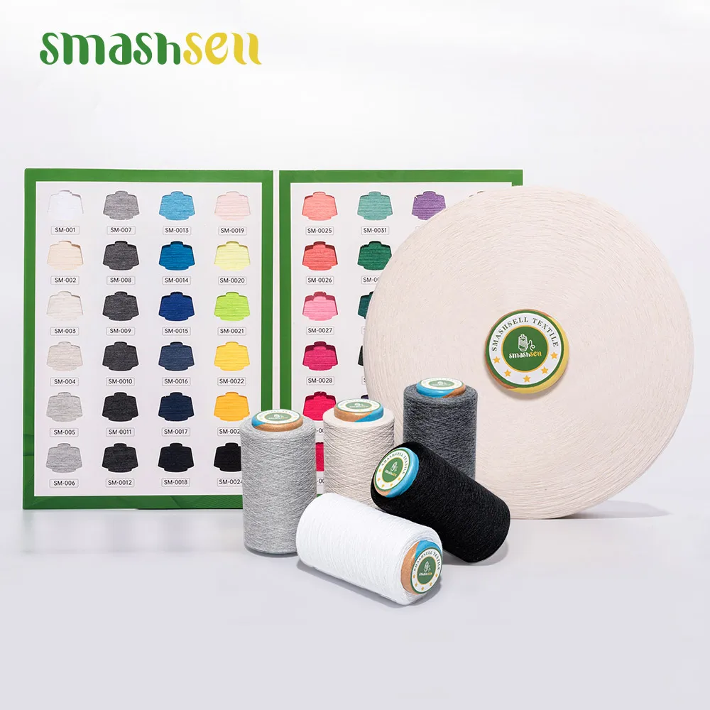 500g t shirt yarn cotton chrochet ne 6/1 raw white recycled cotton yarn knitted gloves full cotton eco friendly yarn