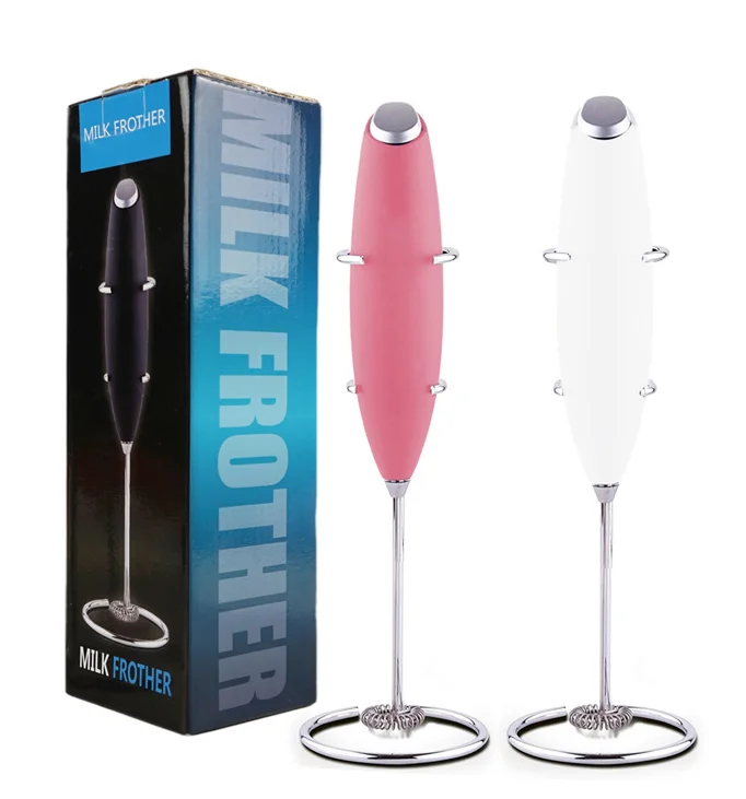Original Milk Frother Handheld Foam Maker for Lattes - Whisk Drink Mixer for Coffee  Mini Foamer