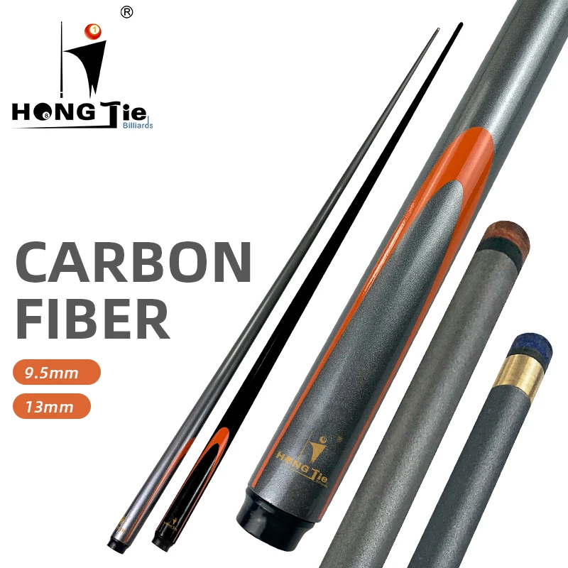 Hongjie Billiards 1 piece style  carbon fiber snooker pool cue, carbon cue stick
