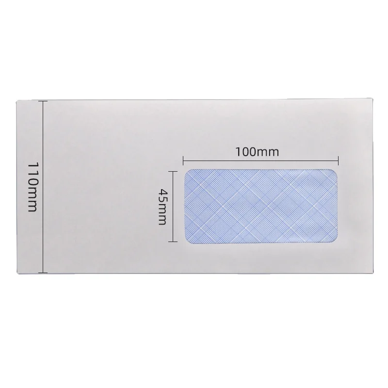 Custom bank envelope paper mailer envelope packaging window envelopes