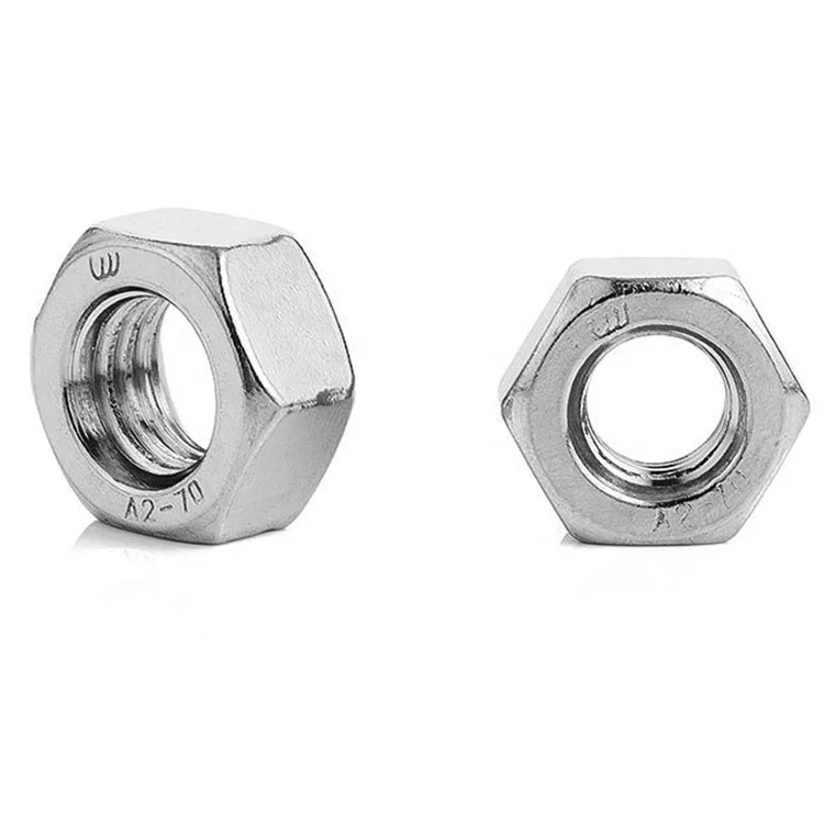 
DIN 934 GB 6170 Stainless Steel 304 316 A2 A4 Hexagon Nut 