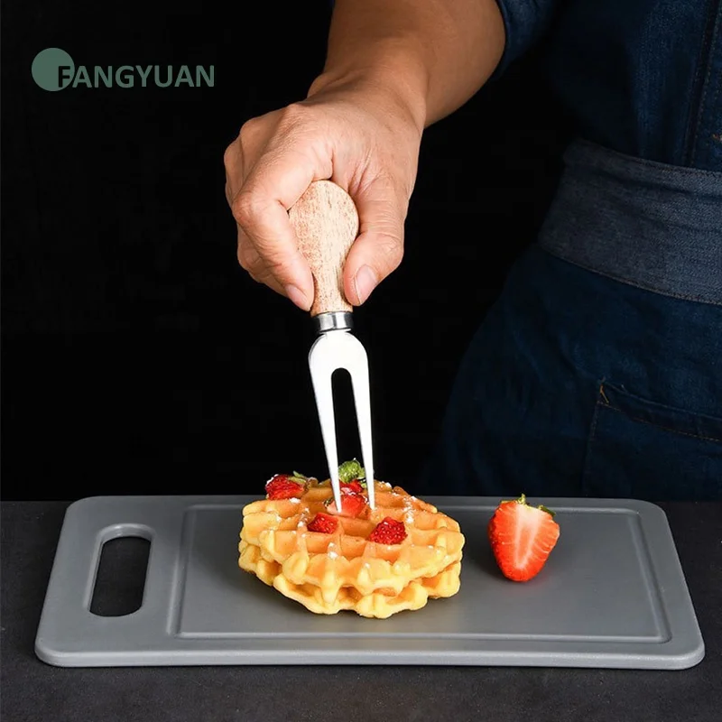 Набор ножей FANGYUAN из нержавеющей стали с деревянной ручкой и подарочной коробкой 4 шт.