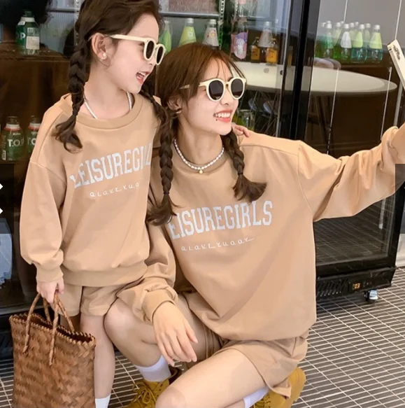 Hongbo Sling Shorts Mommy And Me Clothes Outfits Kids Onesie Family Matching Outfits Parent-child Outfits One piece Jumpsuit