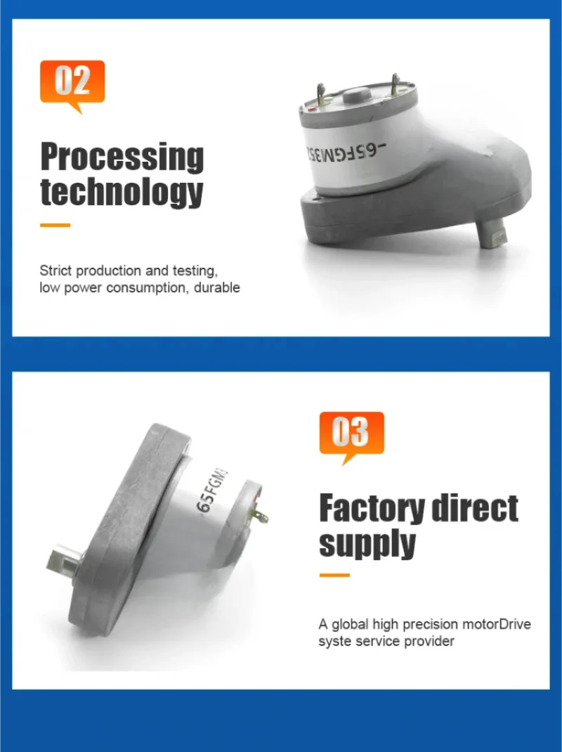 Factory supply 24v 6v 12V DC Flat Gear Motor High Torque Low Rpm dc Electric Slow Speed Motor For Robot Toy Household Appliances