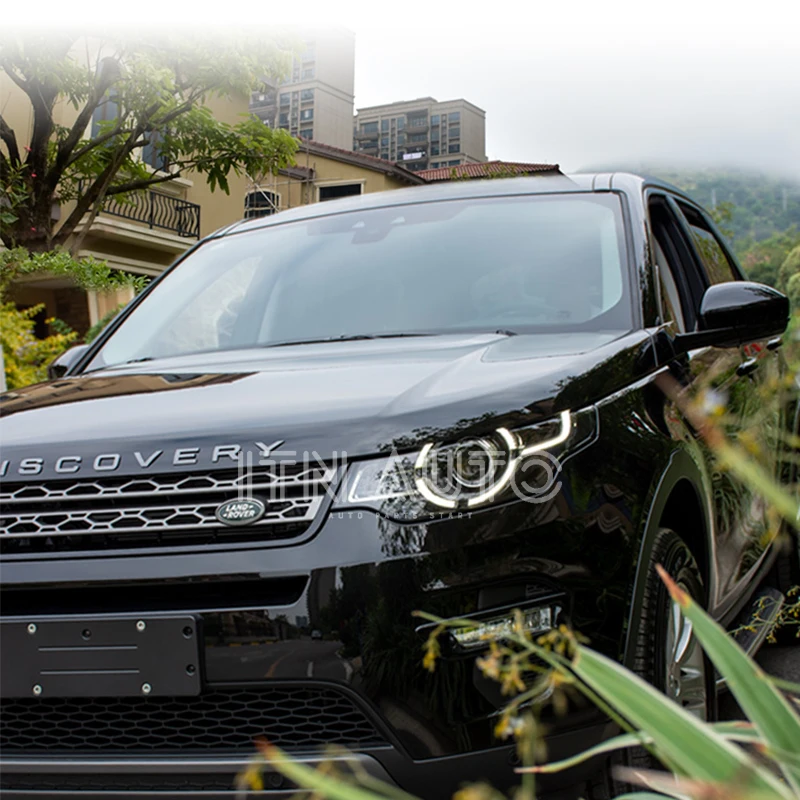 Upgrade LED DRL hella 5 dual optical lens Headlight assembly For Land Rover Discovery Sport HID xenon head light 2016-2018