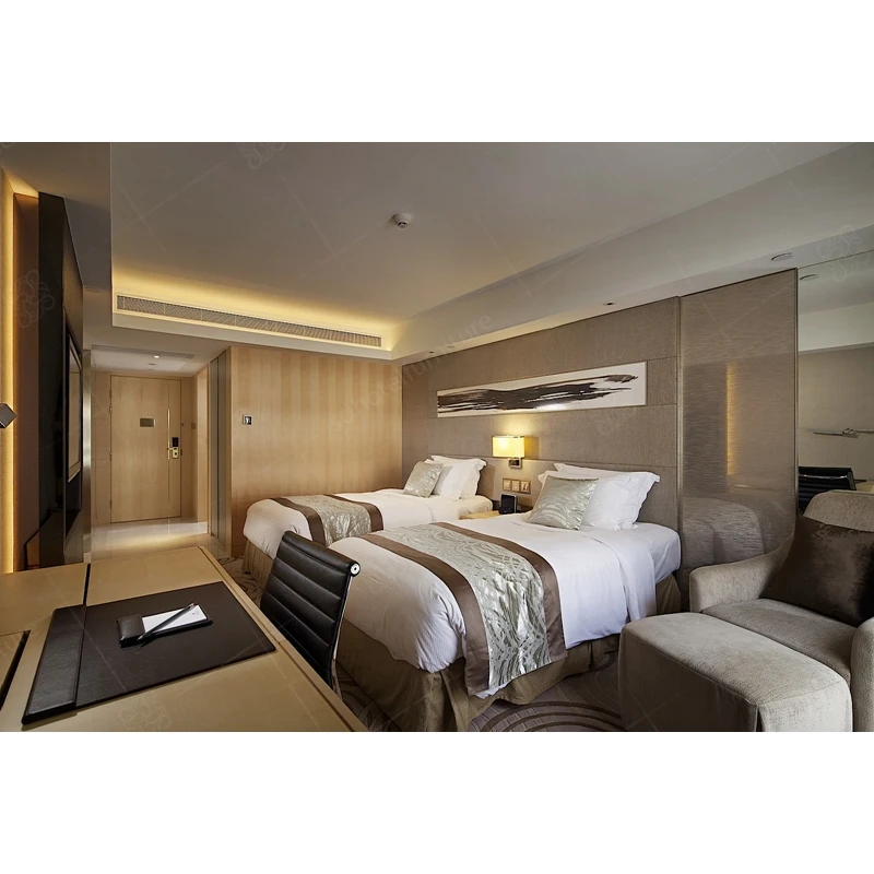 
Modern Custom Made Hotel Furniture Bedroom Set Luxury Design For Hilton Hotel 