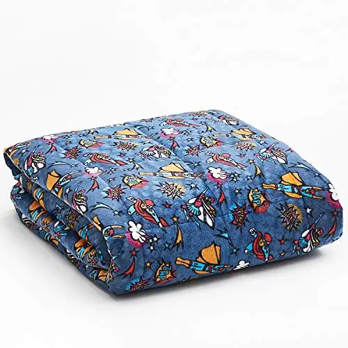 Sinyoo Best Sellers 5lbs 7lbs 10lbs Soft Cooling Cotton Microfiber Bamboo Child Children Weighted Blanket for Kids