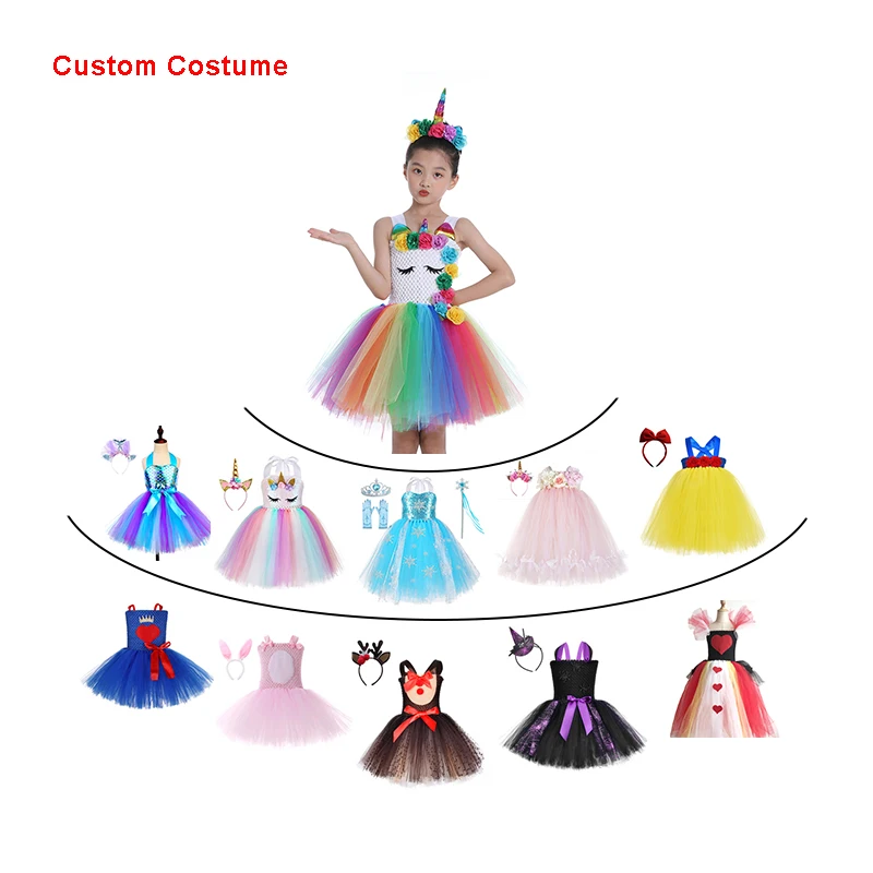 OEM ODM пользовательское платье-пачка ручной работы принцесса Вечеринка косплей дети ТВ и фильм Аниме Костюм
