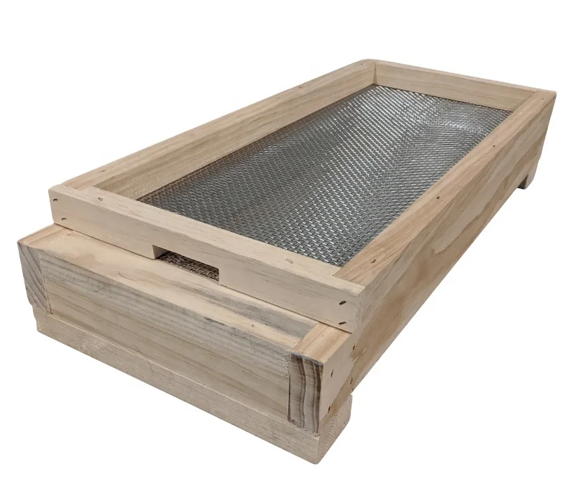Beekeeping Equipment 5 Frame Nucleus Hive Base with Mesh Drawer