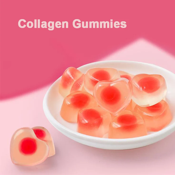 Skin Beauty Whitening Hyaluronic Acid Gummy Bears Vitamin Gluta Collagen Gummies For Anti-aging