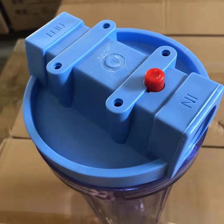 Clear 10 Inches Portable Water Filter Bottle For Outdoor Camping Hiking