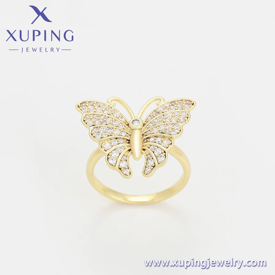 A00916728 xuping jewelry Korean popular exquisite animal series butterfly diamond 14K gold color jewelry set