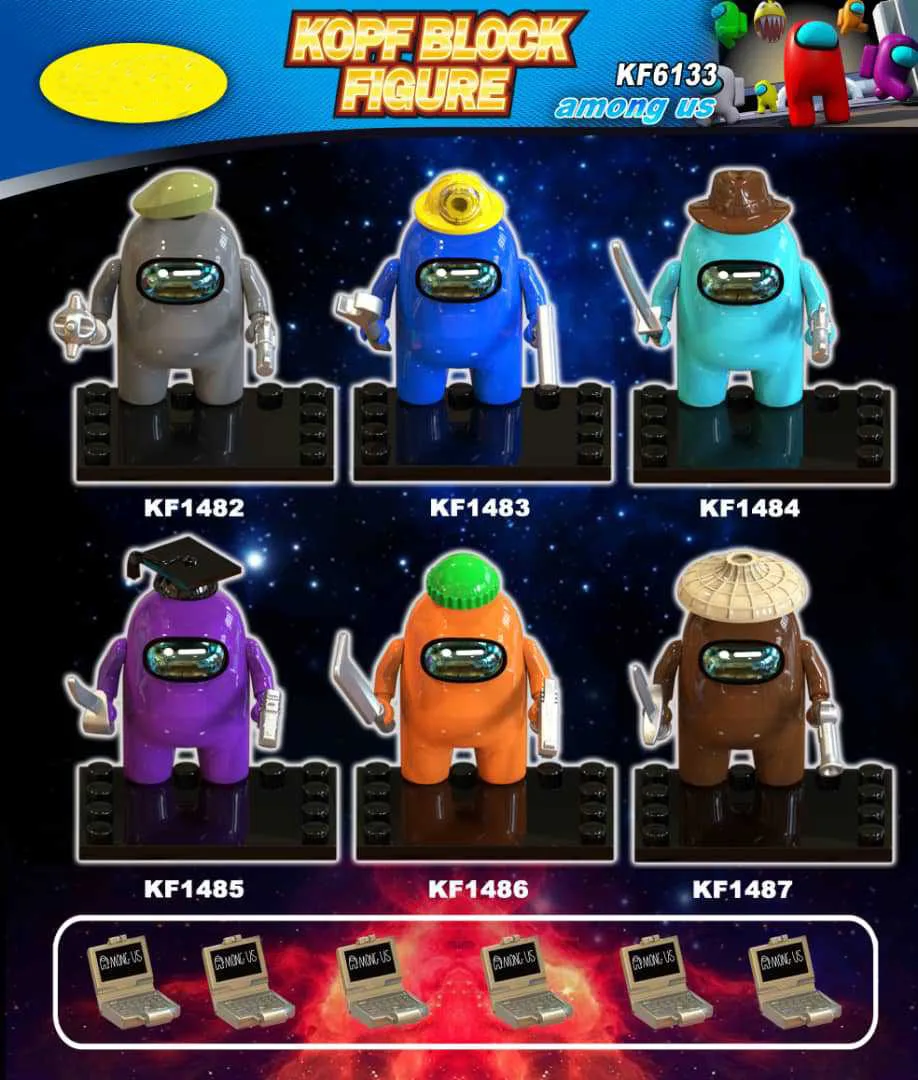 Diy Совместимость с legoingly смешная игра 12 Стиль персонажа мини фигурка среди игрушек Строительный блок США