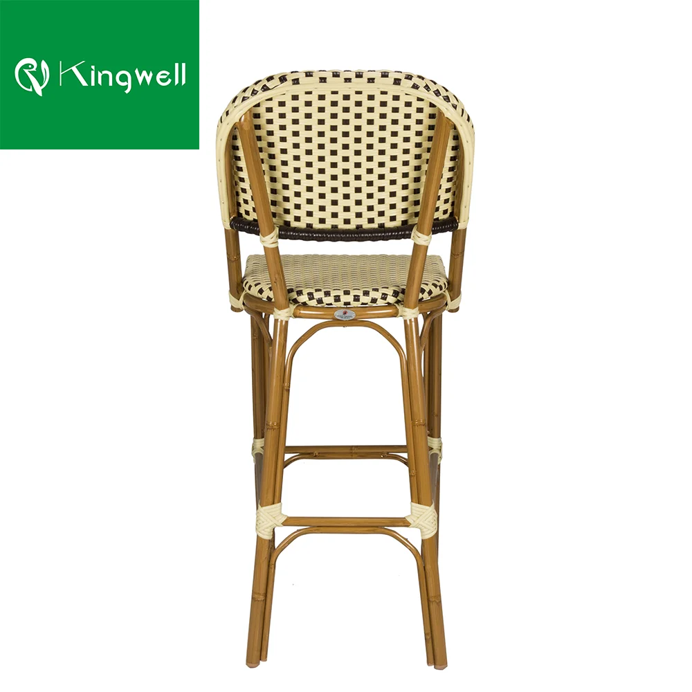 Используется в ресторанах и бистро, ротанговая барная мебель, уличный барный стул