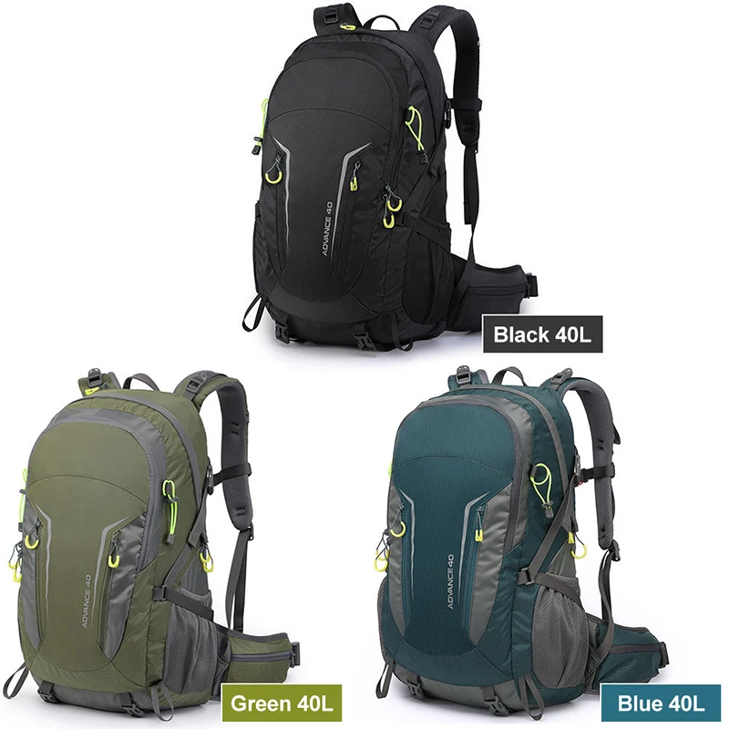 NEW NATURE Nylon Water Resistant Hiking Backpack Lightweight 40L Outdoor Sports Trekking Backpack mochila de senderismo