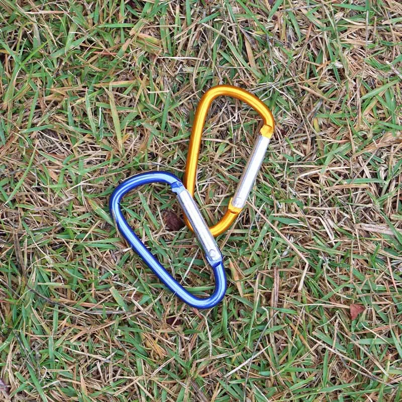 Aluminum Alloy Carabiner Outdoor Hanging Buckle Mountain Climbing Clasp Bottle Clip Quick Release Buckle Gift