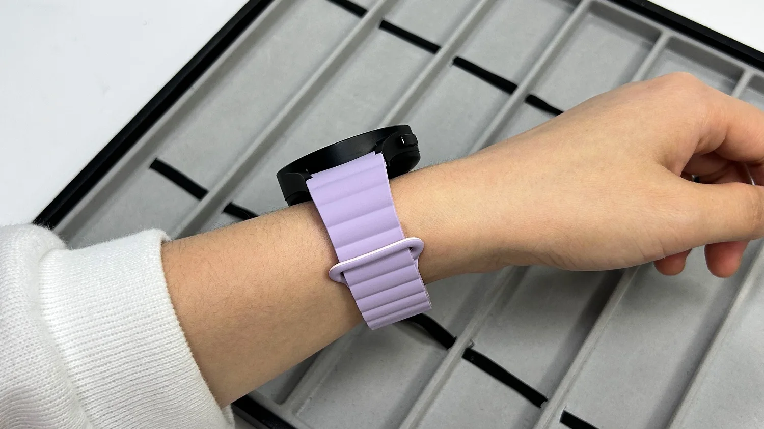 RYB Rubber Watch Band For Samsung Galaxy Watch 4 Active 2 Silicone  Magnetic Bracelet Replacement Straps for Galaxy 5 20mm