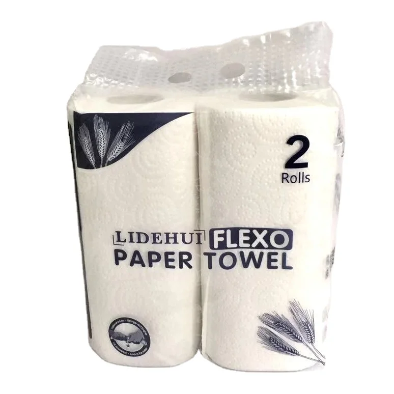 Kitchen Towel Roll Soft Bamboo Bulk Factory Price 2 Layer Style Packing Pulp Lazy Rag Kitchen Towel Tissue