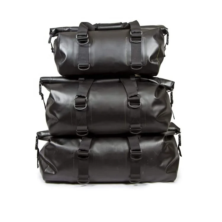 OEM ODM Custom PVC TPU Rainproof Easy Carry Roll-top Motorcycle Bag Saddle Bags Waterproof