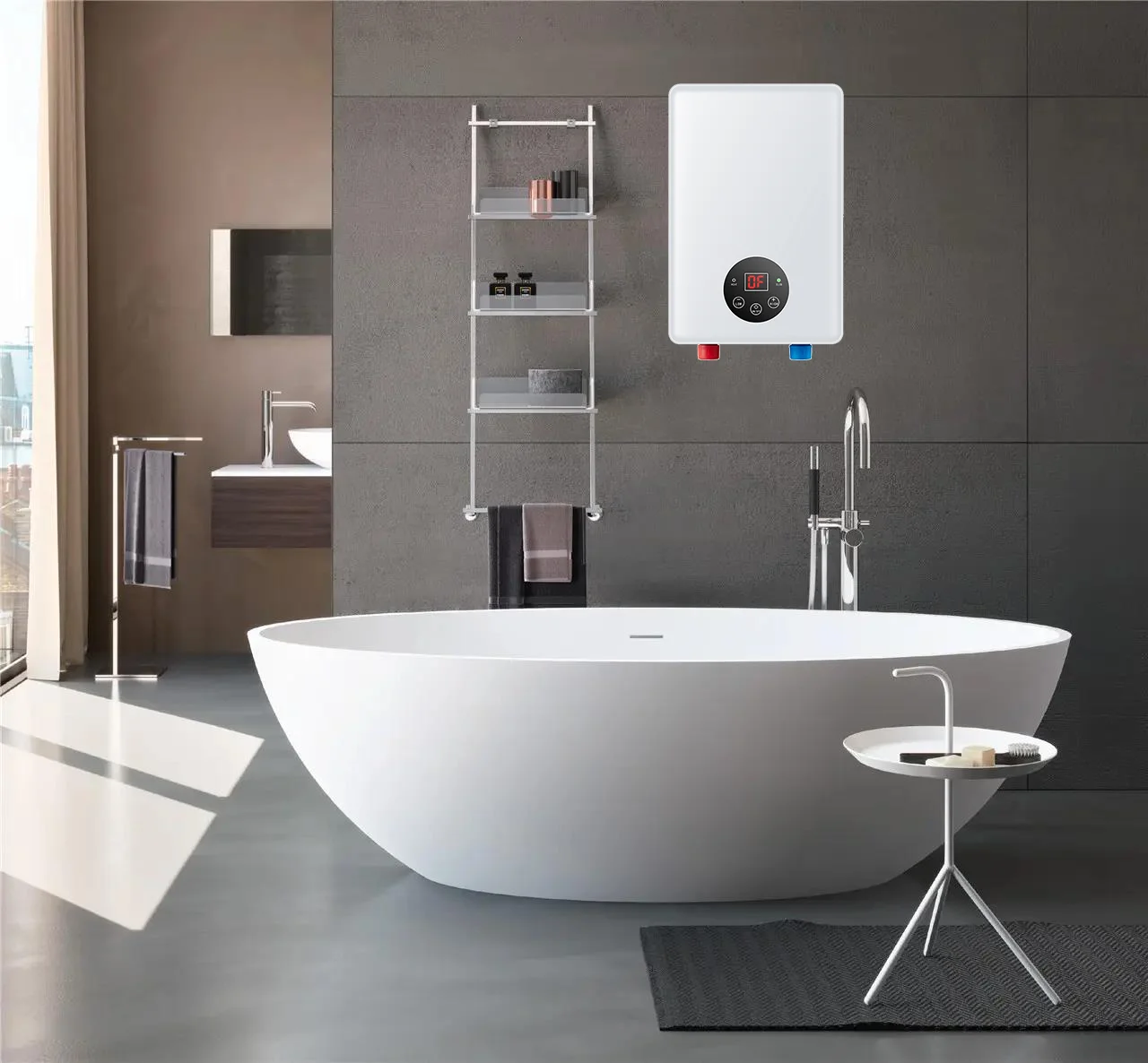 3500w Mini Instant Electric Tankless Hot Water Heater Shower Bathroom Electric Hot Water Heater