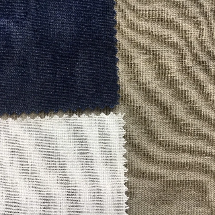 
HAHOO Soft breathable pure color viscose cotton roll poly polyester linen fabric for dress 