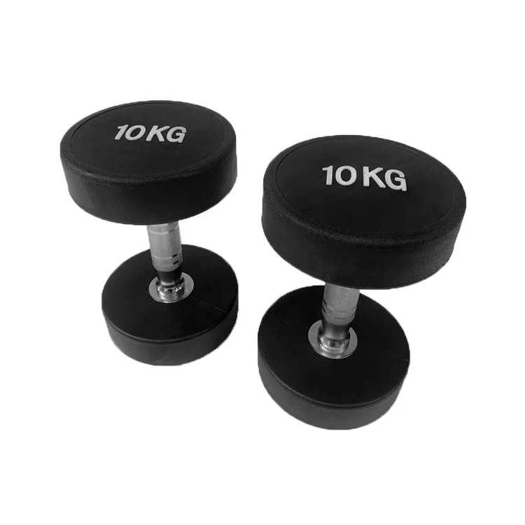 Free Weights Dumbbell Set TPU Round Dumbbells with Lase Logo Gym Equipment