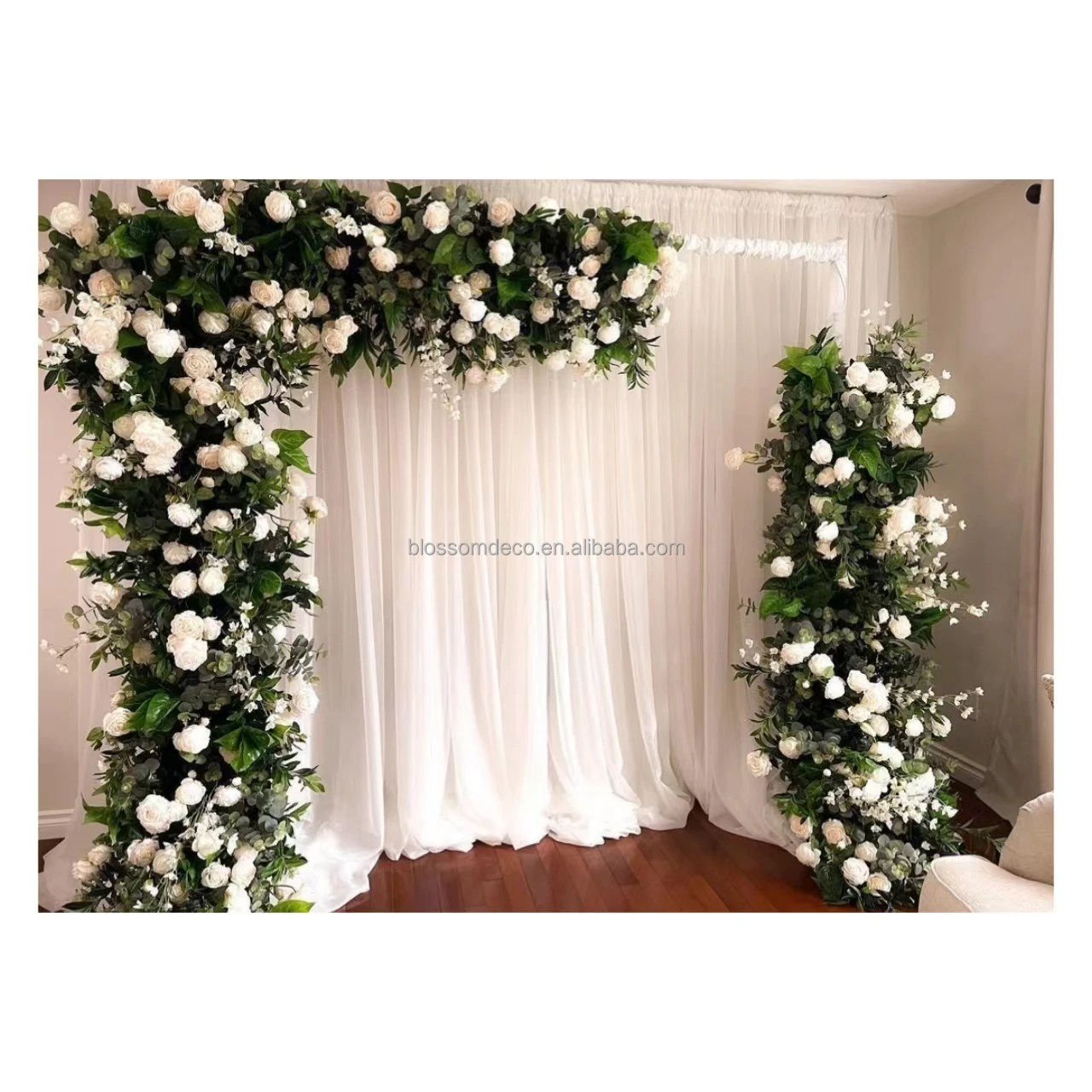 New Artificial Flower Arch Gate decorative artificial flower background stage decoration wedding arch backdrop with flowers