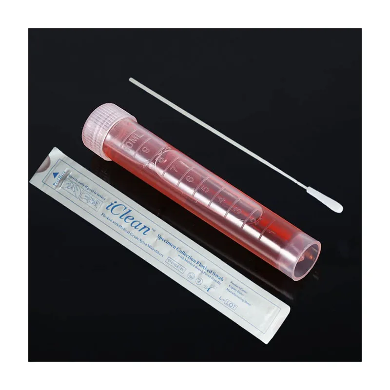 
 Vtm Стерильная проба для горловины и вирусов, оральная назофаринггеальная слюна, образцы баккальной ДНК, образцы, носовые флокированные тампоны, набор для испытаний на сбор  