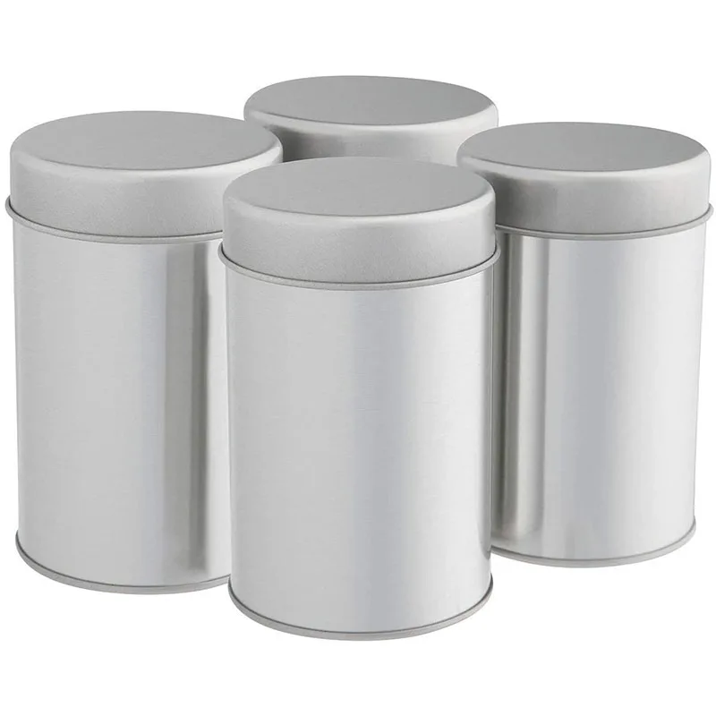China suppliers word famous clear tin can round cylinder with plain body food grade decoration easy open top can