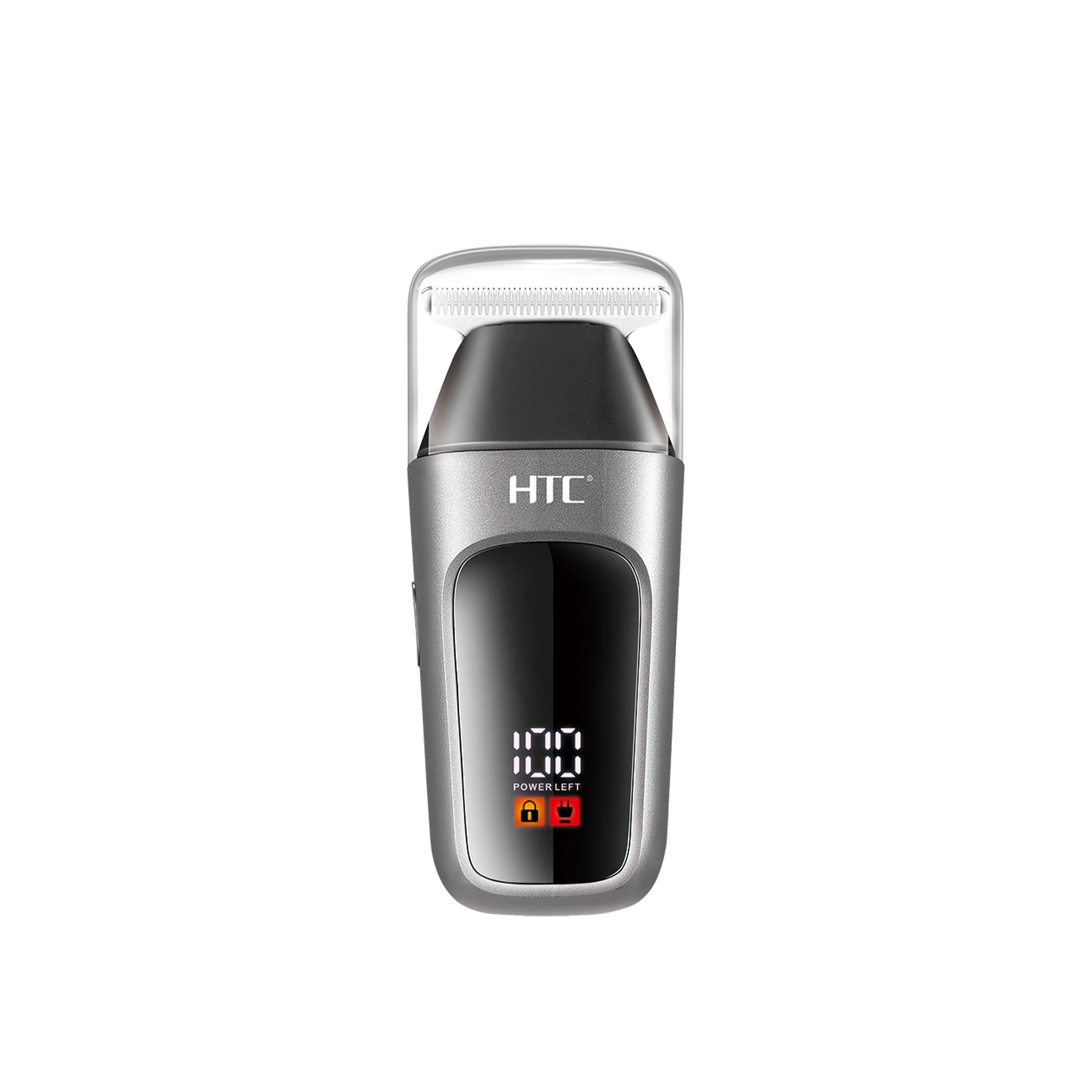 HTC AT-119 3 Seconds Travel Lock T-Blade Trimmer For Men Type-C Charging Small Powerful Hair Trimmer
