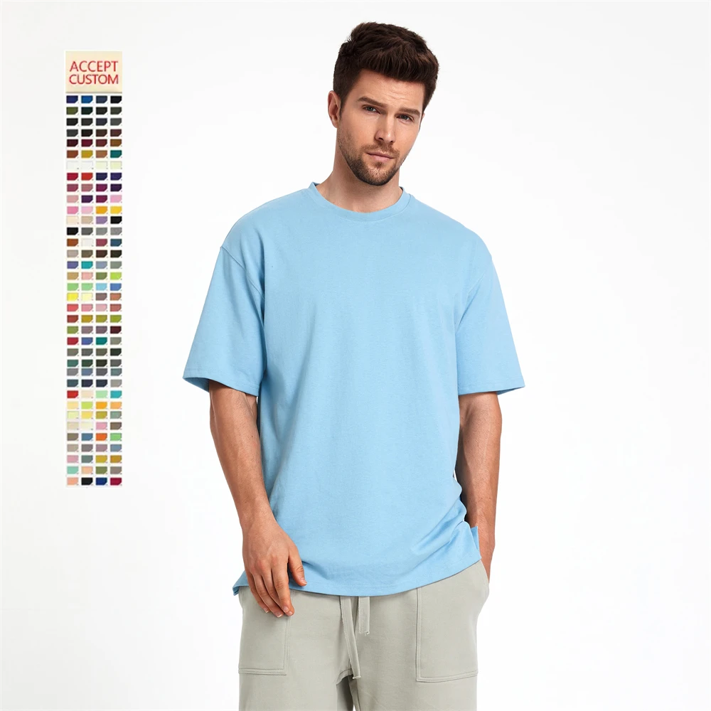 Oem High Quality 100% Cotton 280gsm Men Women Unisex Tshirts Customizable Logo Casual Printing Blank Plain T Shirt