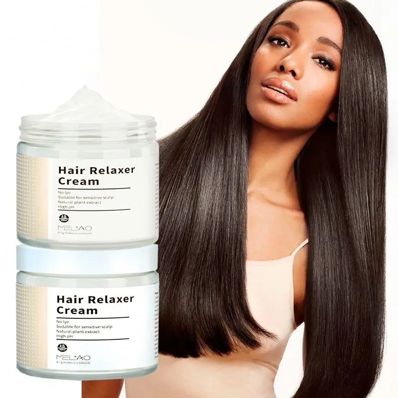 Styling Products Fluffy Moisturizing No-Lye Relaxer Relaxed Raw Hair Relaxers Cream With Protein And Dna Super