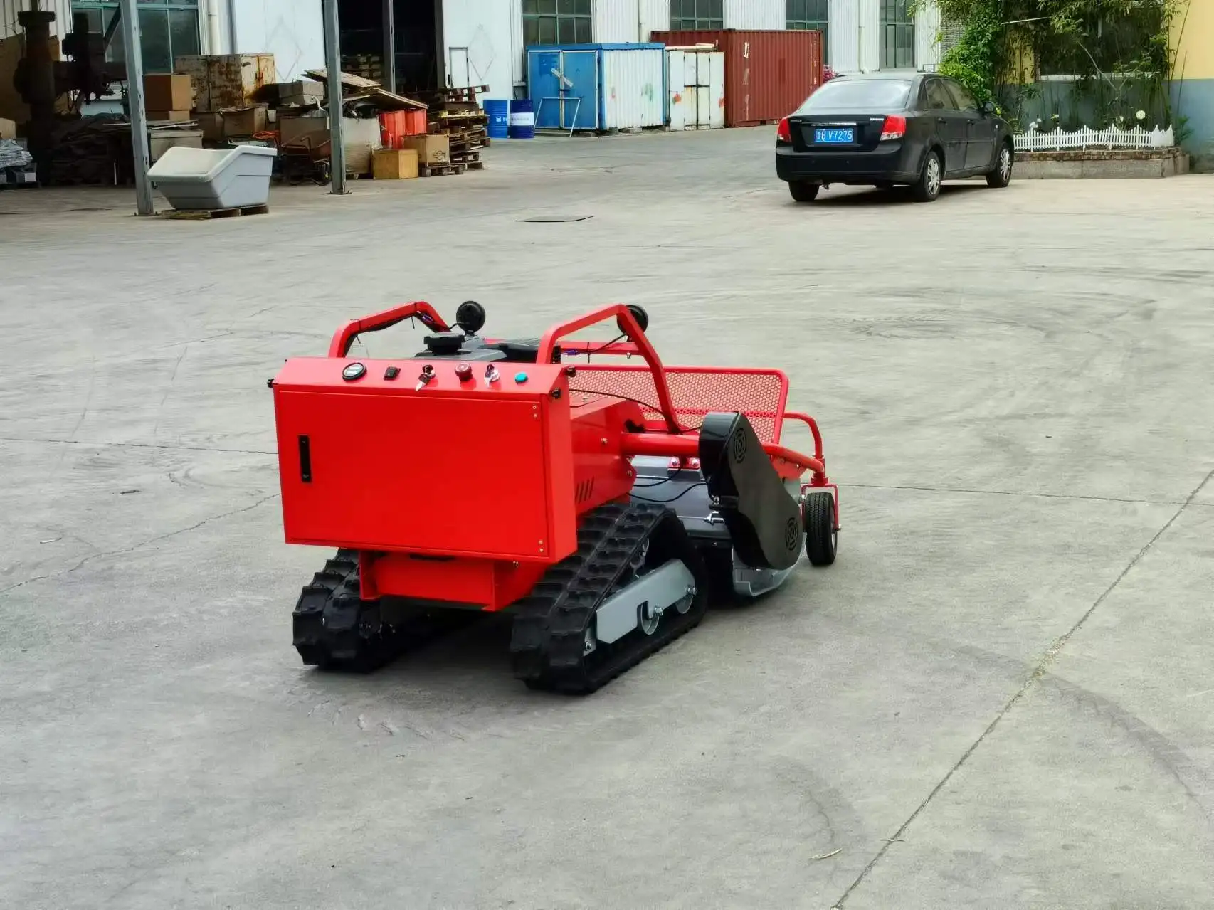 760mm Gasoline Flail Grass Cutter Tractor Farm Robotic Remote Control Electric Lawn Mower with 420cc Engine Displacement