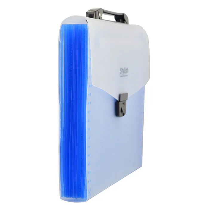 wholesale  organ package file bag portable customized color document folders with elastic button closure A4 letter size file