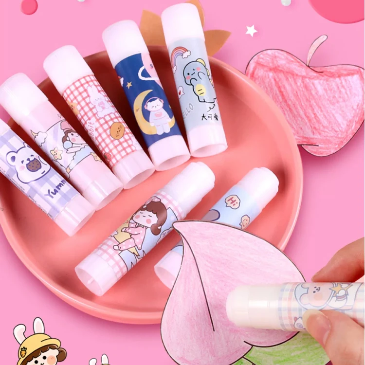 PVA bulk solid adhesive with Cute cartoon outer packaging use for School Supplies