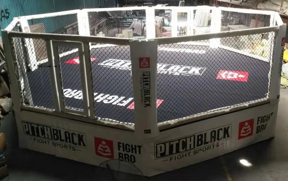 Boxing ring master boxing equipment MMA cage martial art floor or customized octagon or hexagon octagonal elevated MMA cage