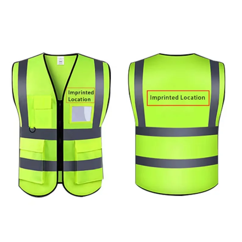 Factory Custom Security Jacket Construction High Visibility Work Reflector Clothing Signaling Safety Reflective Material Vests