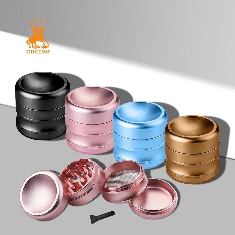 Tobacco leaf shredder herb machine mini de metal grinder hemp pokeball smoking accessories 42mm