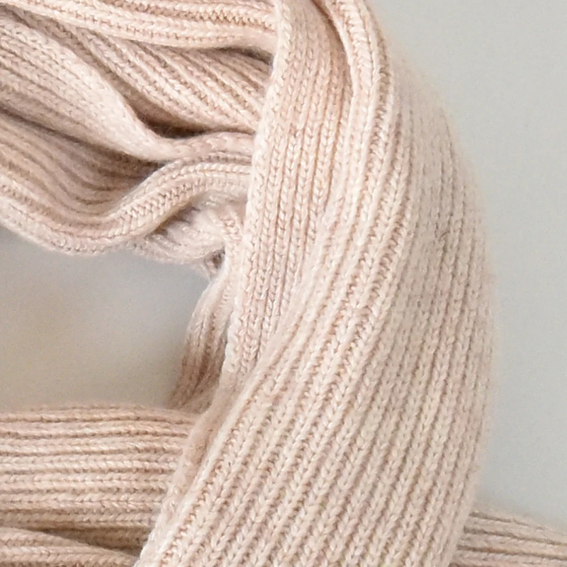 Custom Logo Knitted Scarves for Women Thick Poncho Shawl Knitted Blanket Winter Plain Scarves Ladies Wool Scarf