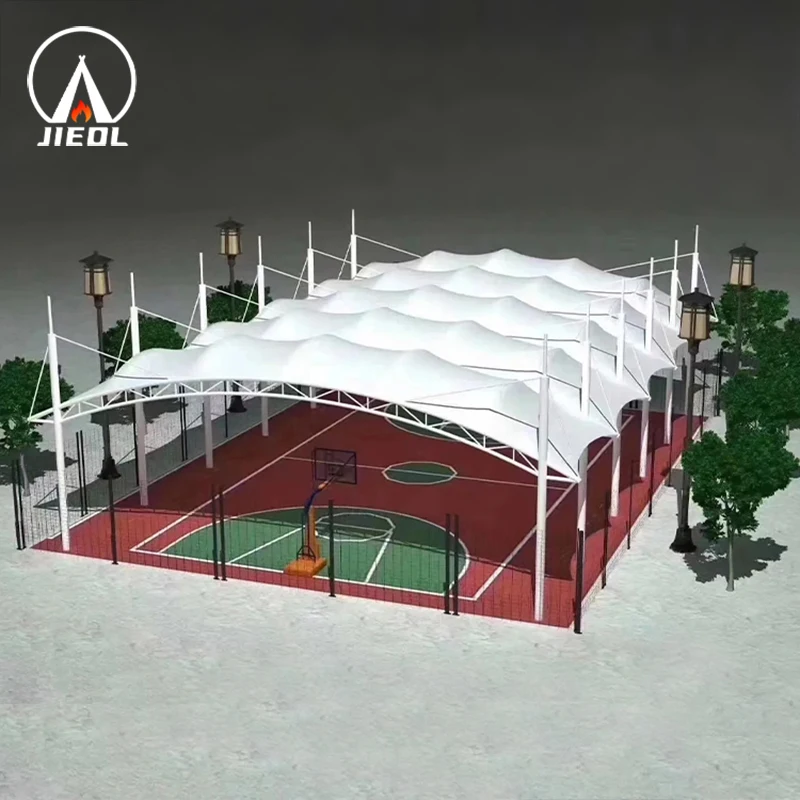 Membrane Structure Canopy for Basketball & Tennis Courts