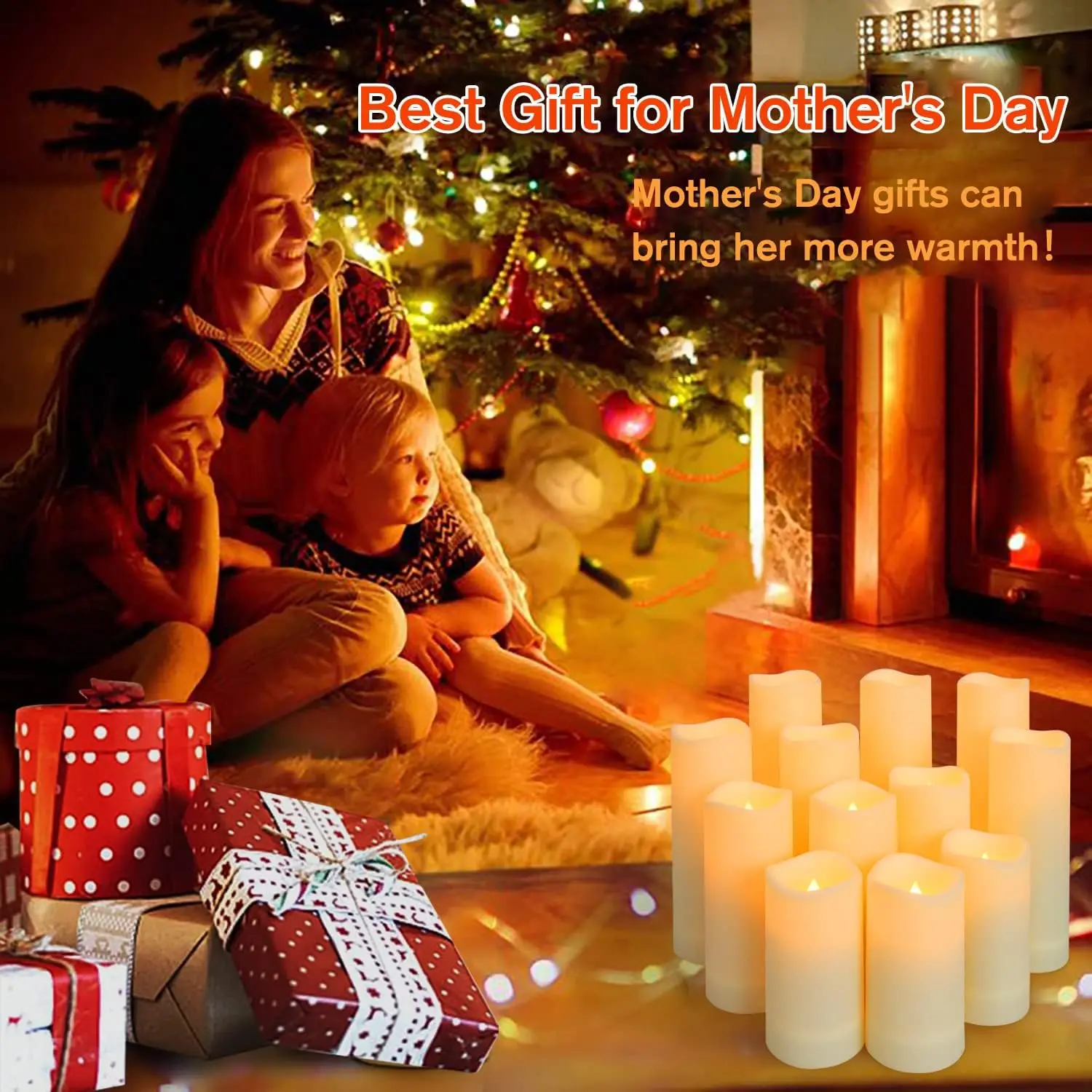 Remote control rechargeable LED electronic candle light creative light sense romantic LED candles