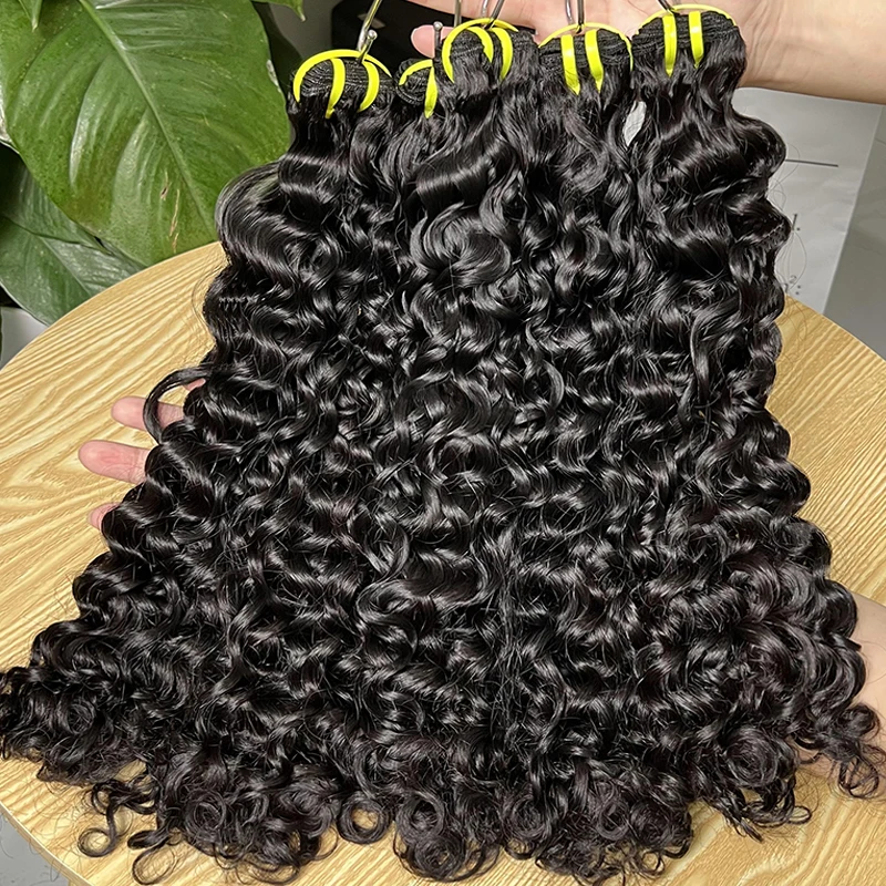 Hair Extensions Cheap Weave Bundles Raw Virgin Unprocessed Peruvian Hair Water Wave Human Hair Bundles